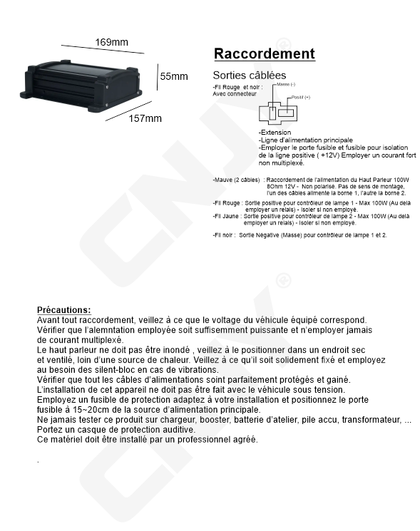 Sirène Public Address